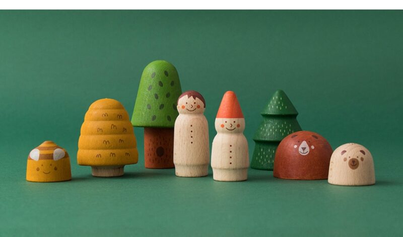 Spielfiguren aus Holz "My Wooden World Forest" – Bild 5
