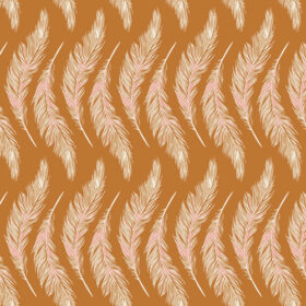 Art Gallery Fabrics - Homebody - Presently Plumes Gold