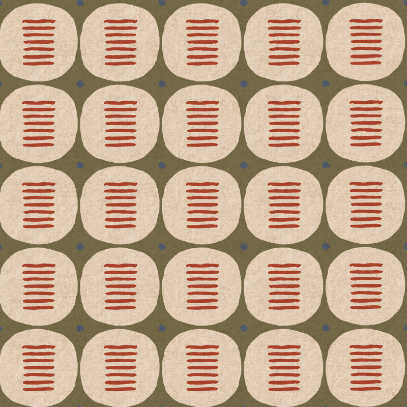 Cotton&Steel Fabrics - Feel the Void - Effortless - Summer Picnic Unbleached Canvas