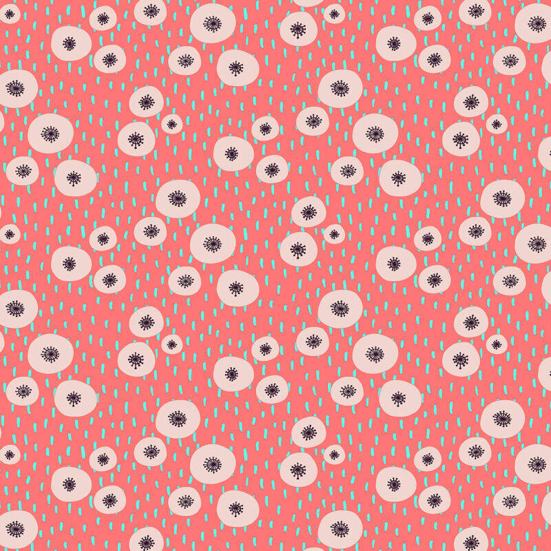 Cotton&Steel Fabrics - Pop! - Summer Bloom - Pretty in Pink