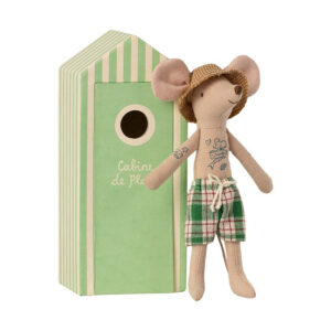 Maileg - Beach mice Dad in Cabin de Plage