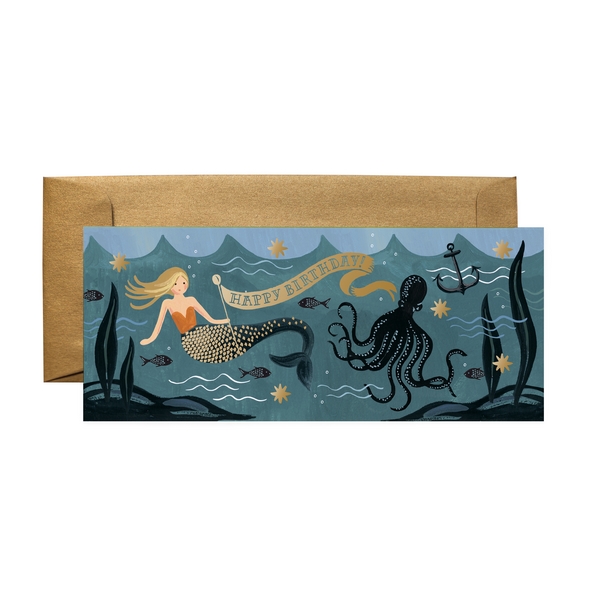 Rifle Paper - Happy Birthday Mermaid Rifle Paper - Happy Birthday Mermaid