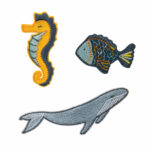 Textil-Sticker (3 Stk) - Schul Set Unique, Under The Sea Textil-Sticker (3 Stk) - Schul Set Unique, Under The Sea