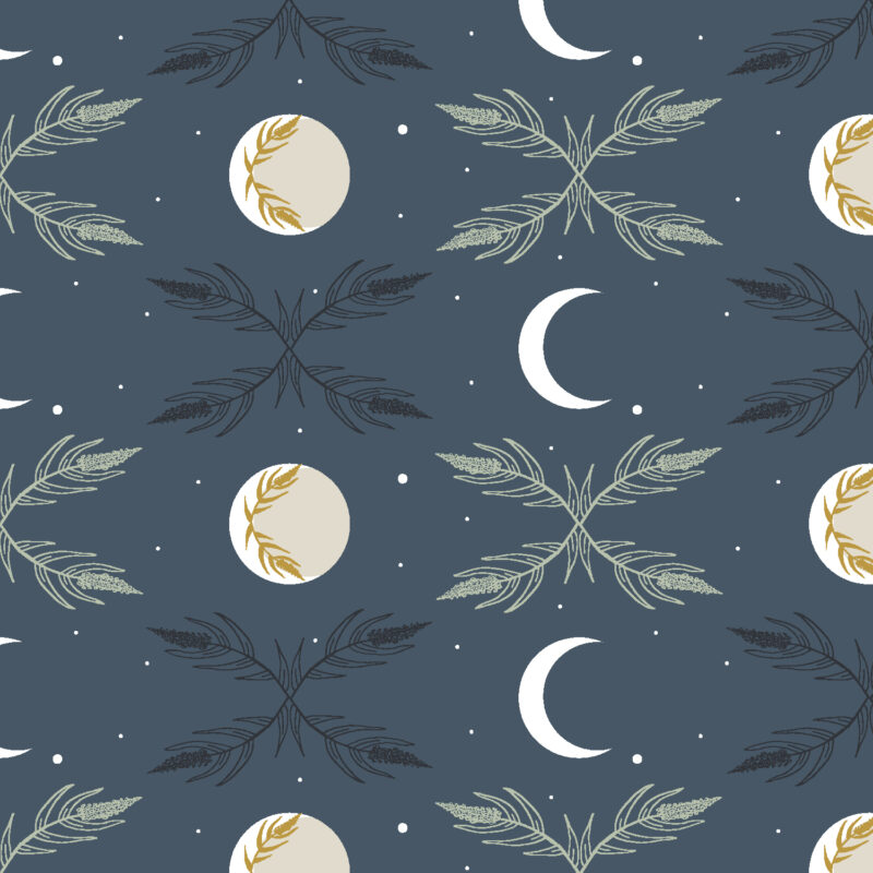 Cotton&Steel Fabrics - Camp Creek - Harvest Moon - Night