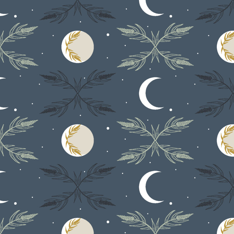 Cotton&Steel Fabrics - Camp Creek - Harvest Moon - Night