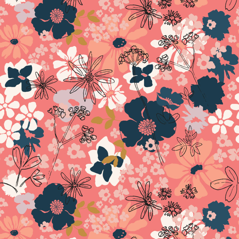 Cotton&Steel Fabrics - Frolic - Peach