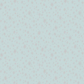 Cotton&Steel Fabrics - Holiday Classics - Starry Night - Mint Metallic