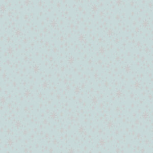 Cotton&Steel Fabrics - Holiday Classics - Starry Night - Mint Metallic