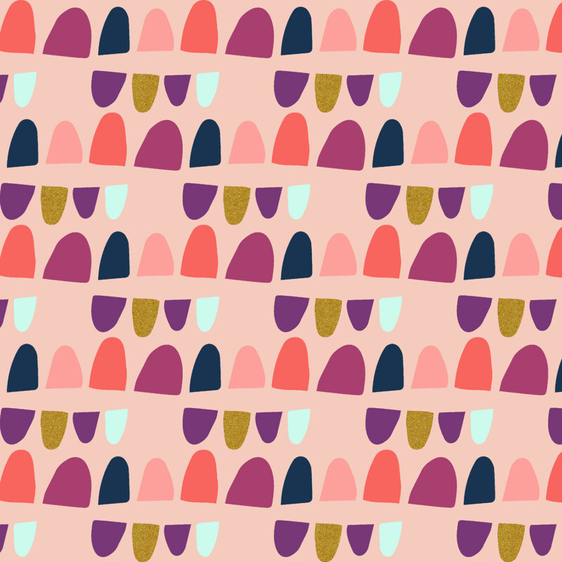 Cotton&Steel Fabrics - Mountains Rocks and Pebbles - Rolling Hills - Dawn Pink Metallic Cotton&Steel Fabrics - Mountains Rocks and Pebbles - Rolling Hills - Dawn Pink Metallic