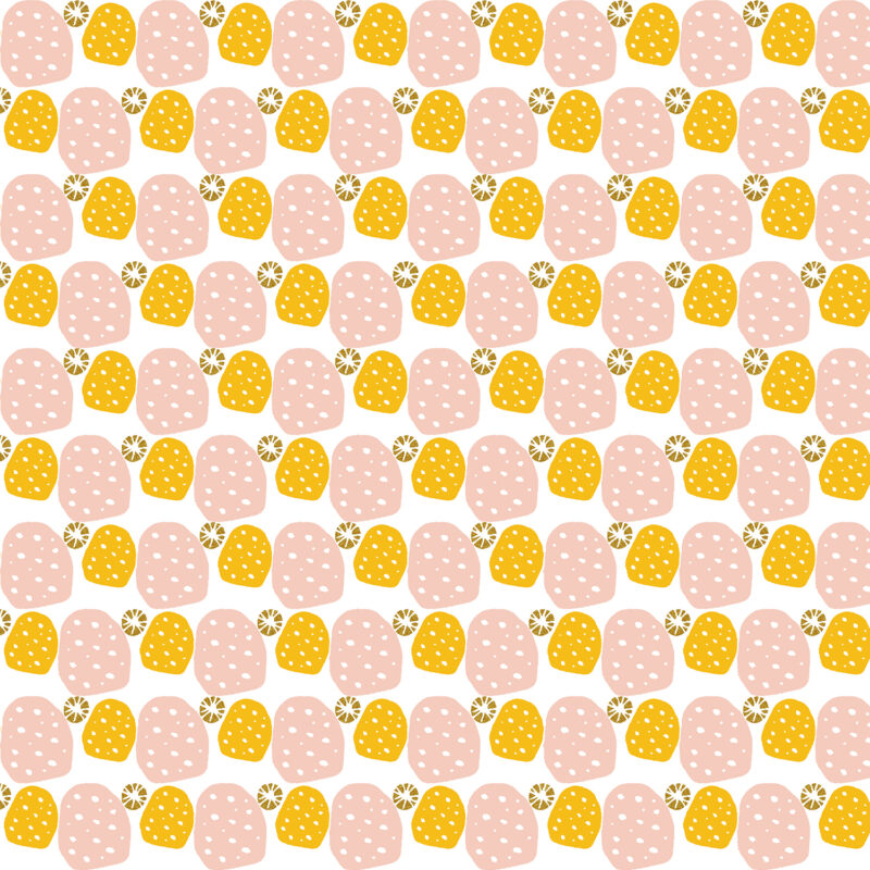 Cotton&Steel Fabrics - Mountains Rocks and Pebbles - Sweet Pebbles - Morning Sunshine Metallic