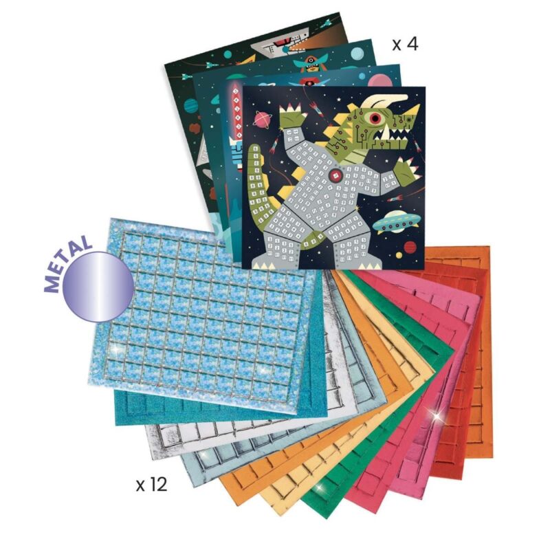 Kreativ-Set "Mosaik" – Space Battle - Kunst nach Zahlen – Bild 3