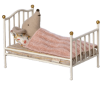 Vintage Bett, Maus -Weiß
