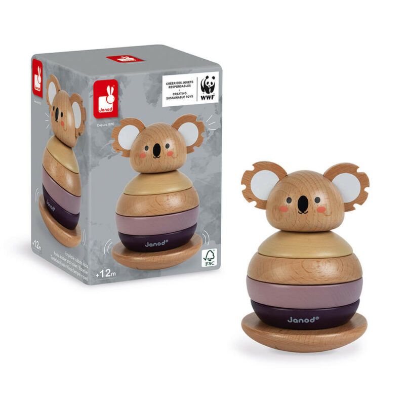 Stehauf-Stapeltier "Koala" aus Holz - WWF®-Partnerschaft – Bild 3