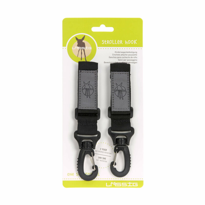 Kinderwagenhaken (2 Stk) - Stroller Hooks, Black