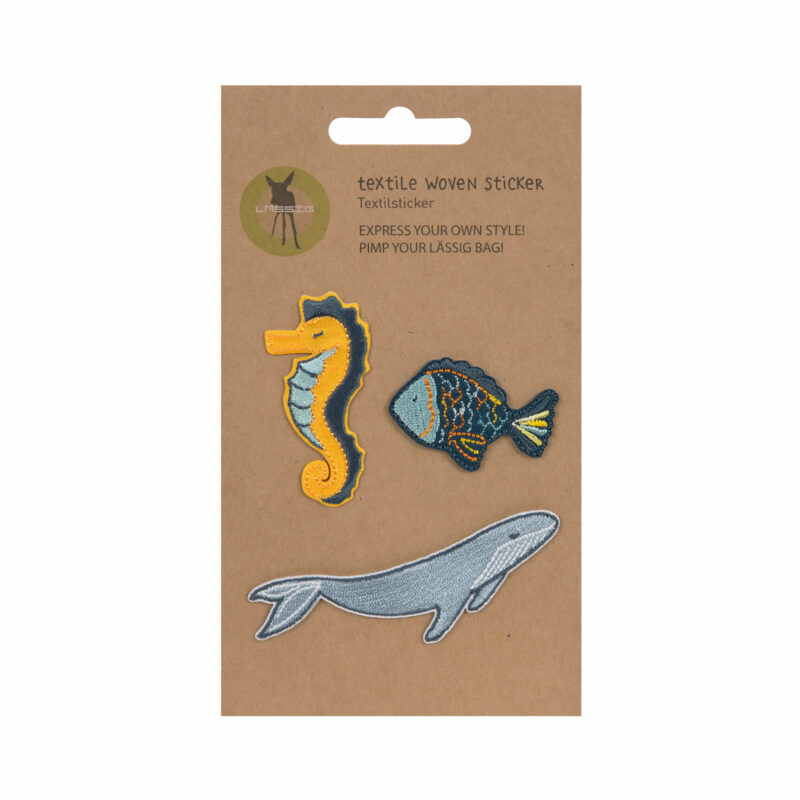 Gewebte Applikation "Stick On" im 3er Set – Sea