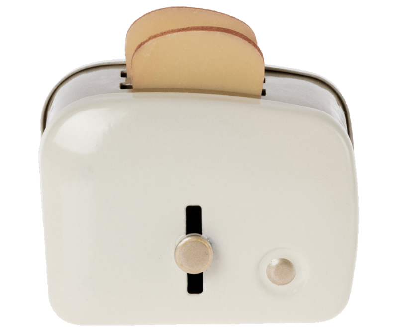 Miniatur Toaster & Brot -Weiß
