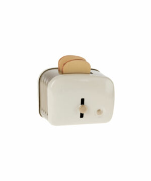 Miniatur Toaster & Brot -Weiß