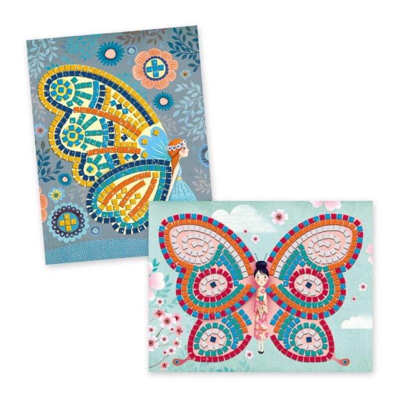 Kreativ-Set Mosaik mit Glitzer "Schmetterlinge" – Bild 3