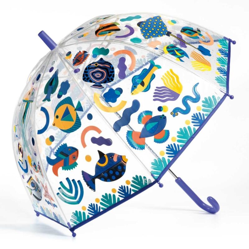 Farbenfroher Regenschirm mit Farbwechsel –  Fische – Bild 3