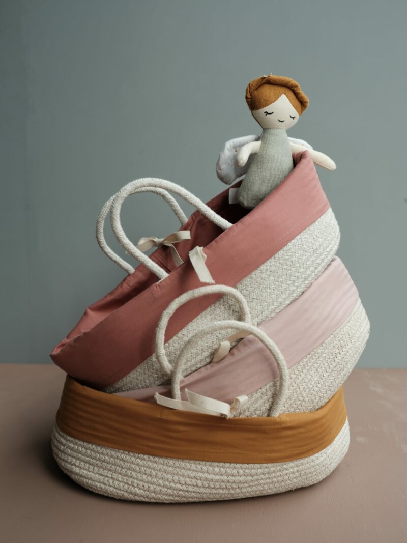 Puppentragetasche "Doll Basket With Cover" – Ochre – Bild 2