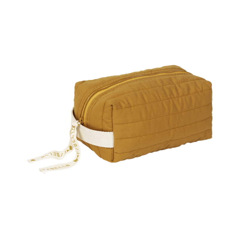 Fabelab - Quilted toiletry bag - Ochre