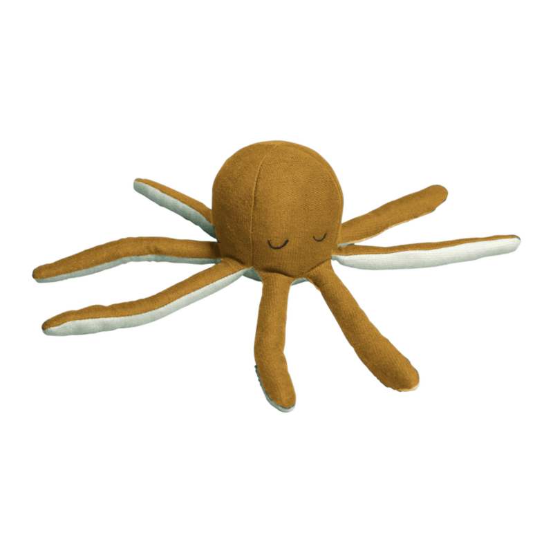 Fabelab - Rattle - Octopus - Ochre / Beach Grass