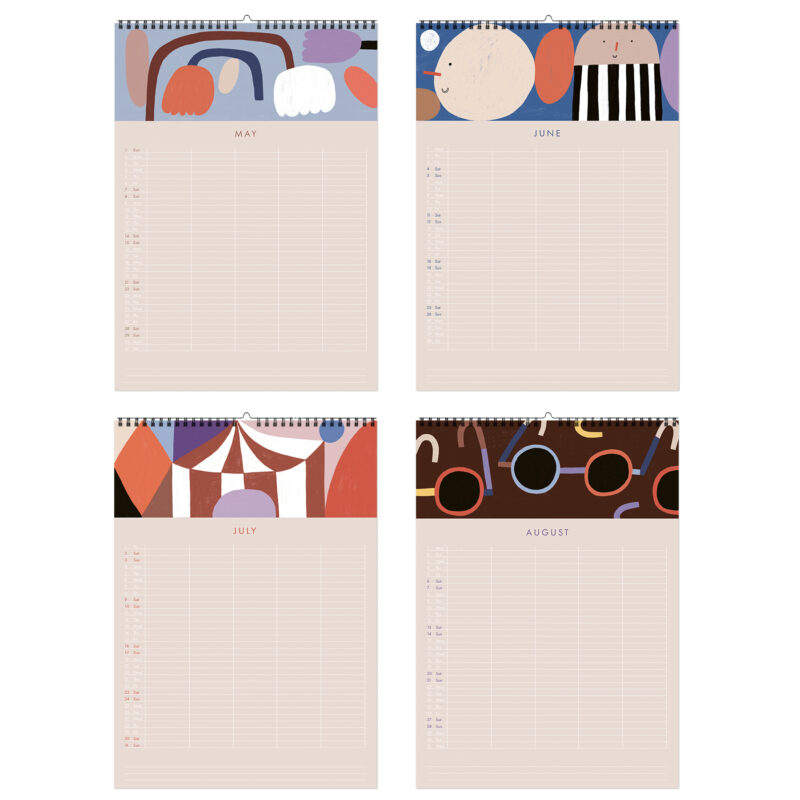 Familienkalender mit Poster "Shapes 2022" – Bild 3