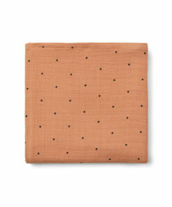 BEN MUSLIN SWADDLE PRINT CLASSIC DOT TUSCANY ROSE