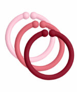Bibs_Loops_Ruby BIBS Loops 12er Pack Baby Pink/Coral/Ruby