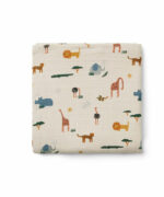 BEN MUSLIN SWADDLE PRINT - Safari BEN MUSLIN SWADDLE PRINT