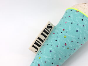 Schultüte "Planeten light teal" mit Namen