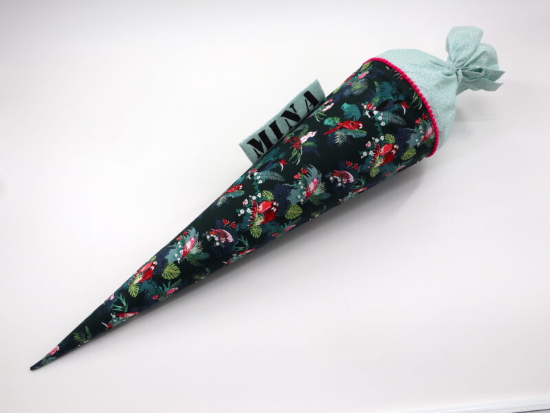 Schultüte "Papagei" mit Namen – Bild 2