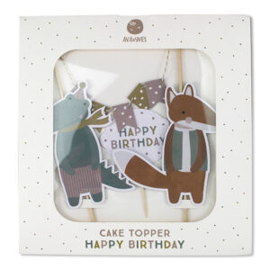 Ava&Yves - Cake Topper Happy Birthday