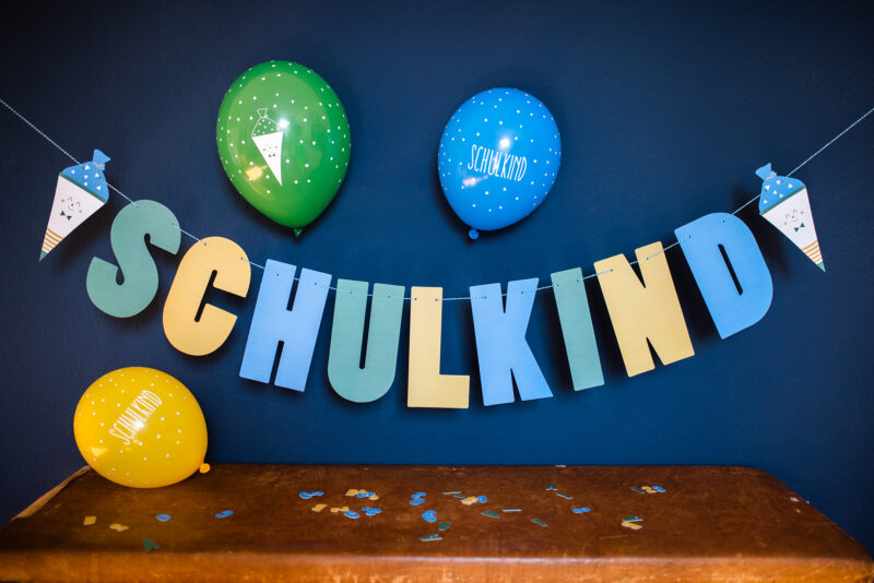 Tischdekoration zur Einschulung "Table Confetti" – Buchstaben – Bild 3