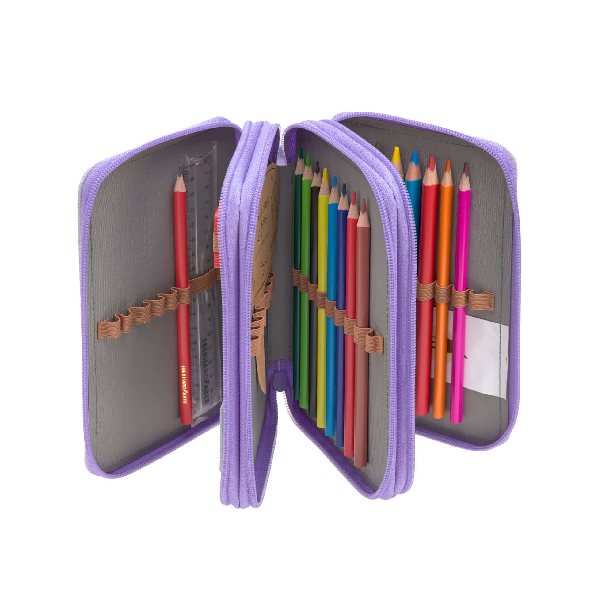 YOUSHARES Federmäppchen Mit Reißverschluss - Transparentes Stifteetui Für 3-Ring-Ordner