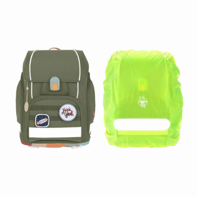 Schulranzen Set 7-teilig "Boxy Unique" – Olive – Bild 8