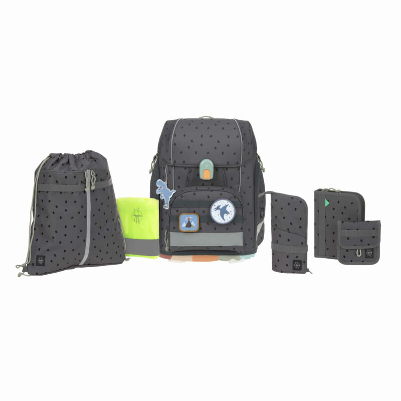 Schulranzen Set 7-teilig "Boxy Unique" – Speckeles Anthracite – Bild 2