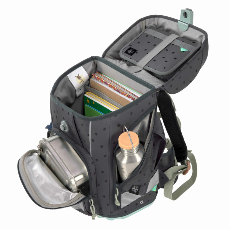 Schulranzen Set 7-teilig "Boxy Unique" – Speckeles Anthracite – Bild 6
