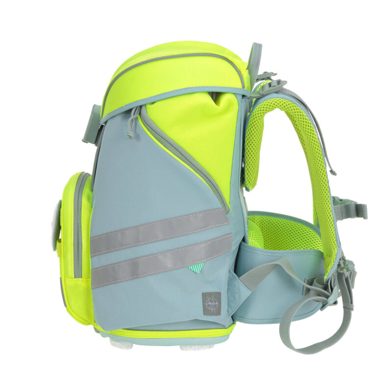 Schulranzen Set 7-teilig "Flexy Unique" – Blue Neon-Yellow – Bild 5