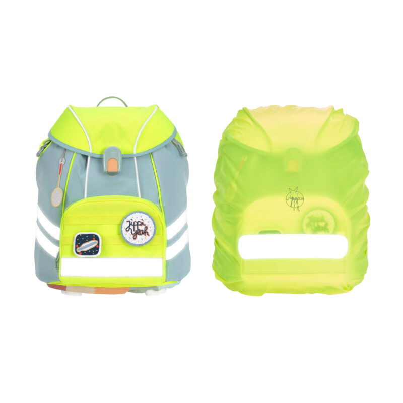 Schulranzen Set 7-teilig "Flexy Unique" – Blue Neon-Yellow – Bild 8