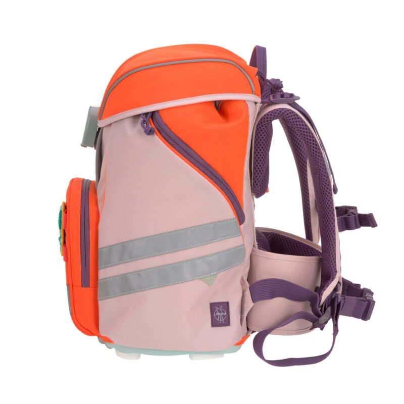 Schulranzen Set 7-teilig "Flexy Unique" – Rose Neon-Orange – Bild 5