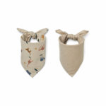BALI BANDANA 2 PACK PEACH/SEA SHELL MULTI MIX BALI BANDANA 2 PACK PEACH/SEA SHELL MULTI MIX