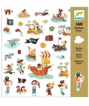 Set mit 160 Aufklebern "Sticker" - Piraten