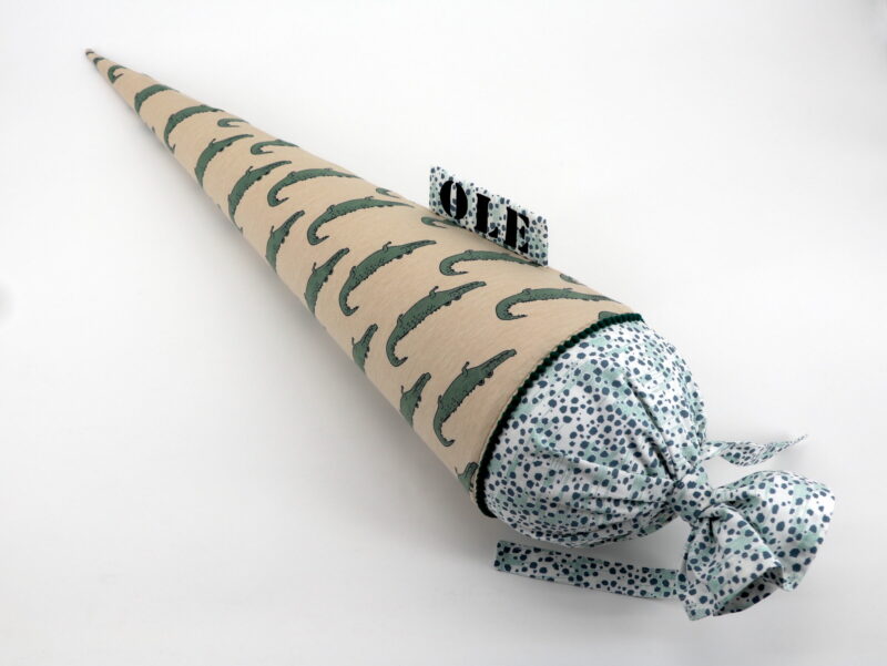 Schultüte "Krokodil" mit Namen – Bild 3