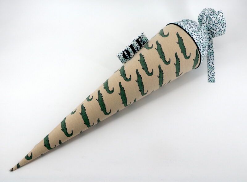 Schultüte "Krokodil" mit Namen – Bild 2