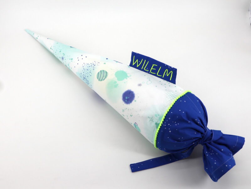 Schultüte "Weltall" mit Namen – Bild 3