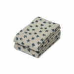 LEWIS MUSLIN CLOTH 2 PACK FLORAL/MIST LEWIS MUSLIN CLOTH 2 PACK FLORAL/MIST