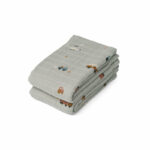 LEWIS MUSLIN CLOTH 2 PACK VEHICLES/DOVE BLUE MIX LEWIS MUSLIN CLOTH 2 PACK VEHICLES/DOVE BLUE MIX