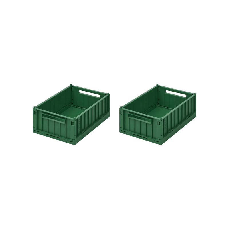 WESTON SMALL STORAGE BOX 2 PACK GARDEN GREEN