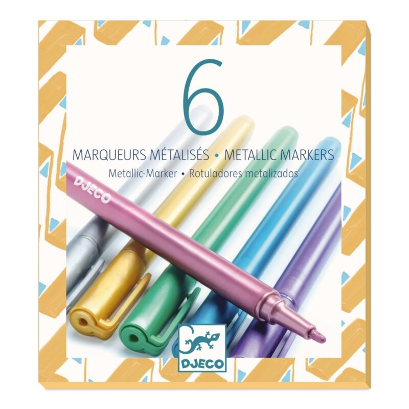 Djeco - Farben 6 Metallic Marker